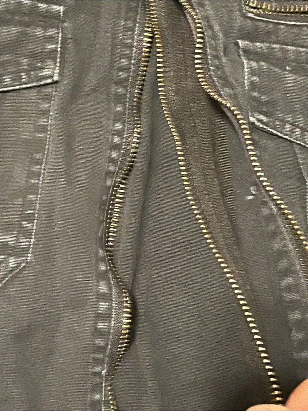 Men's Black Casual Utility Jacket